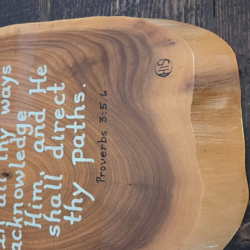 Wooden Plaque Bible Verse Proverbs Trust in the Lord With All Thine Heart
